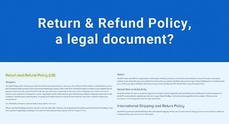 Is the Refund & Return Policy a Legal Document? - TermsFeed